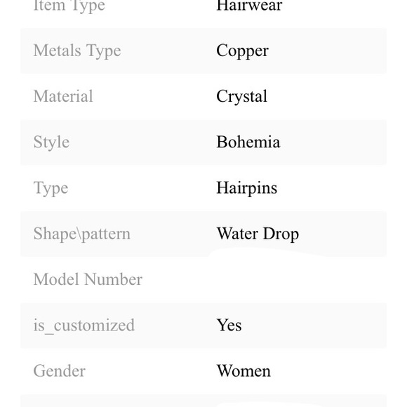 🎉Bohemian crystal hair Pin 1pcs - Picture 4 of 5